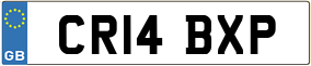 Trailer License Plate